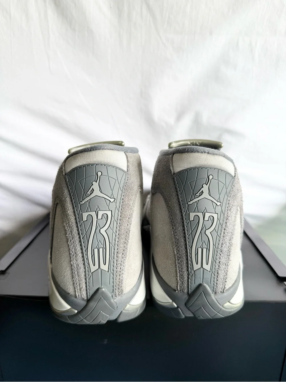 AUTHENTIC Jordan 14 Retro Flint Grey size 10 FJ3460-012 2024 PRE-OWNED